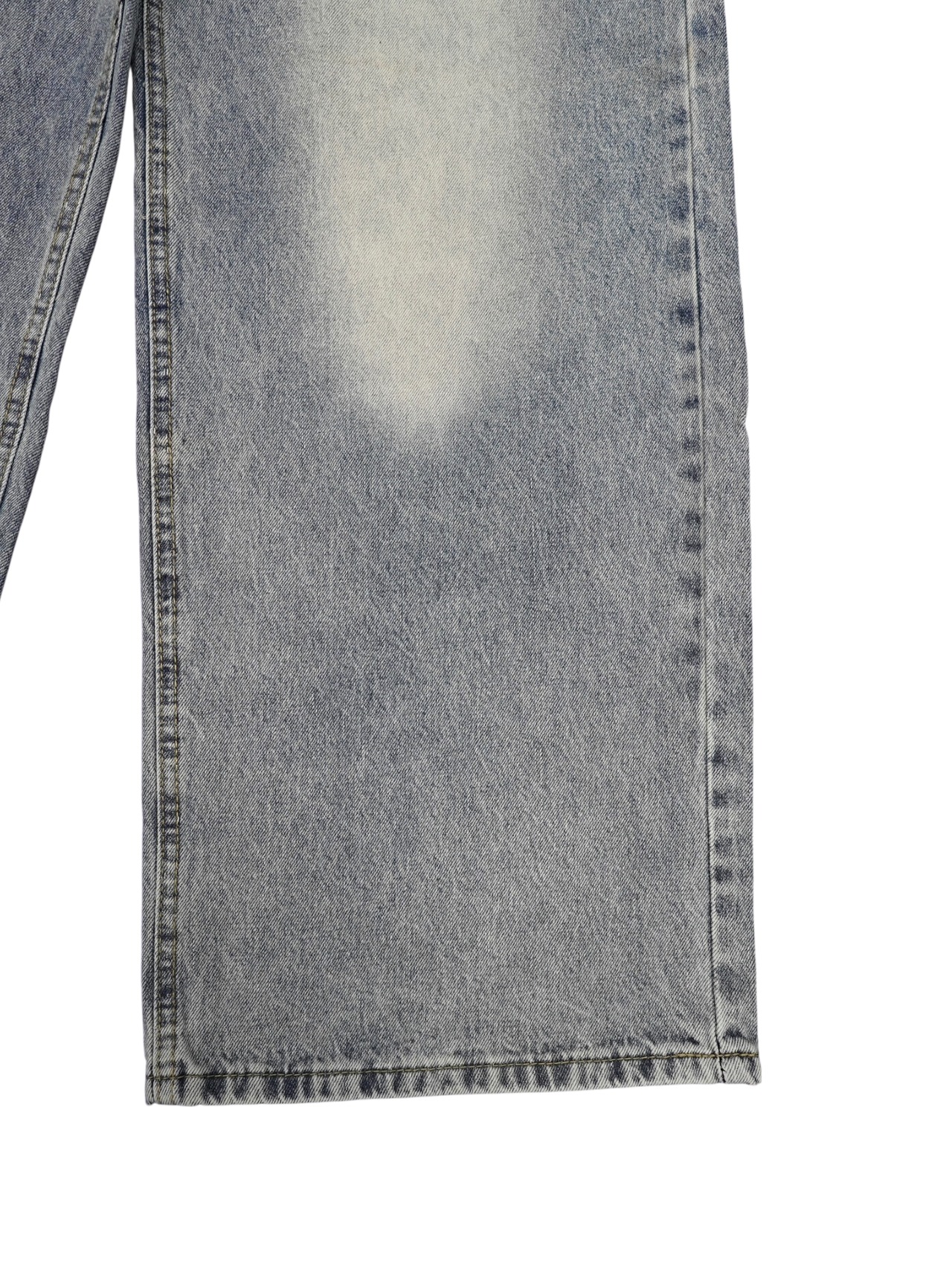 【PLANET STUDIO】Cross Studded Baggy Denim Pants