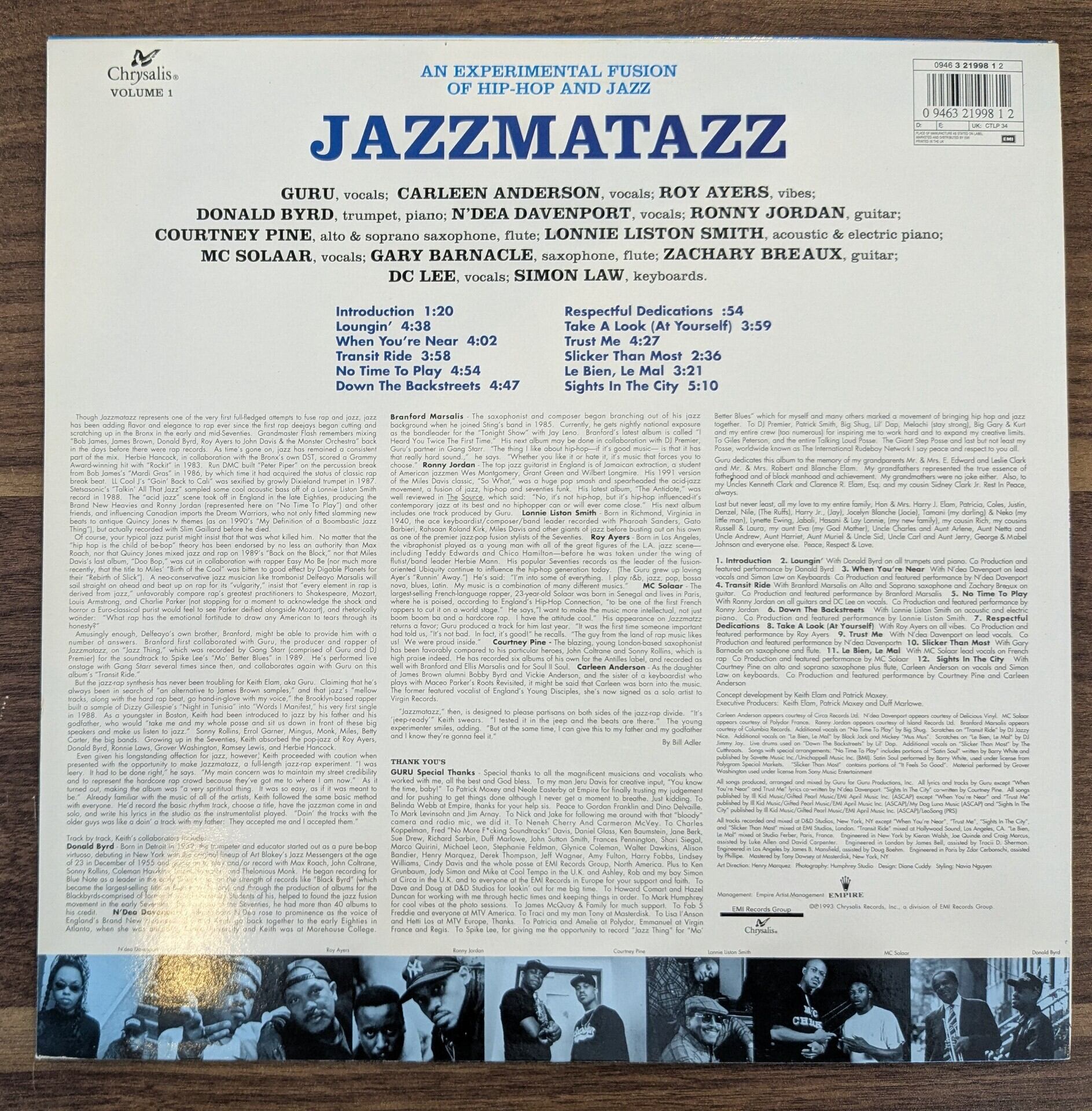 Guru「Jazzmatazz (Volume 1)」：LPレコード | 音とこだま