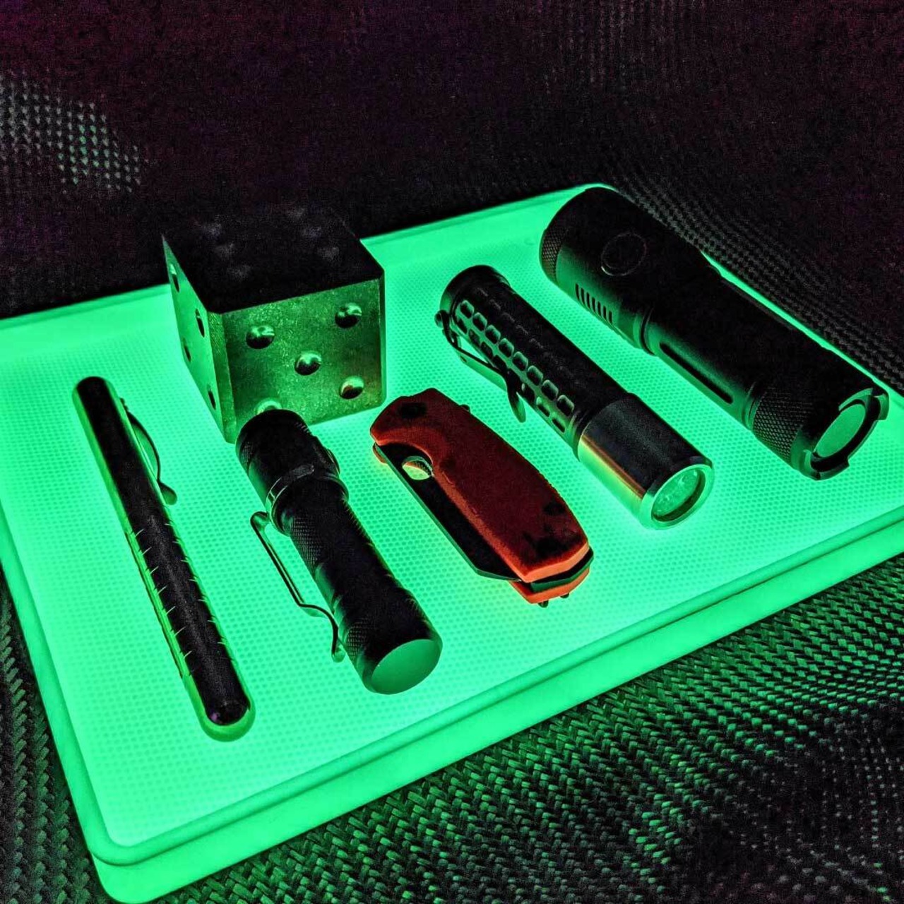 Glow Jumbo Parts Tray/蓄光/シリコン/トレー/インテリア/雑貨