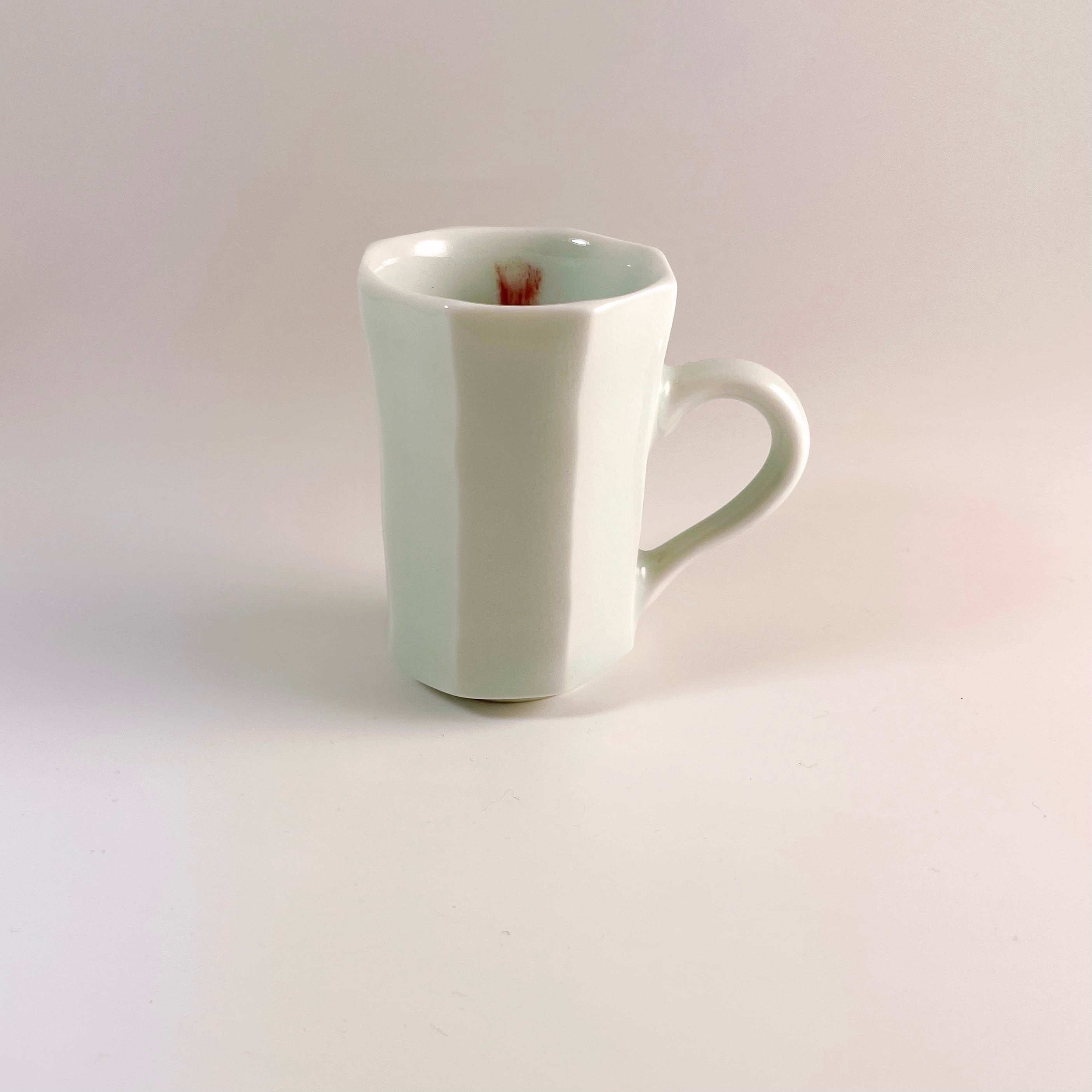 波佐見焼：青白磁 紅点デミタスカップ | 波佐見焼 福春online