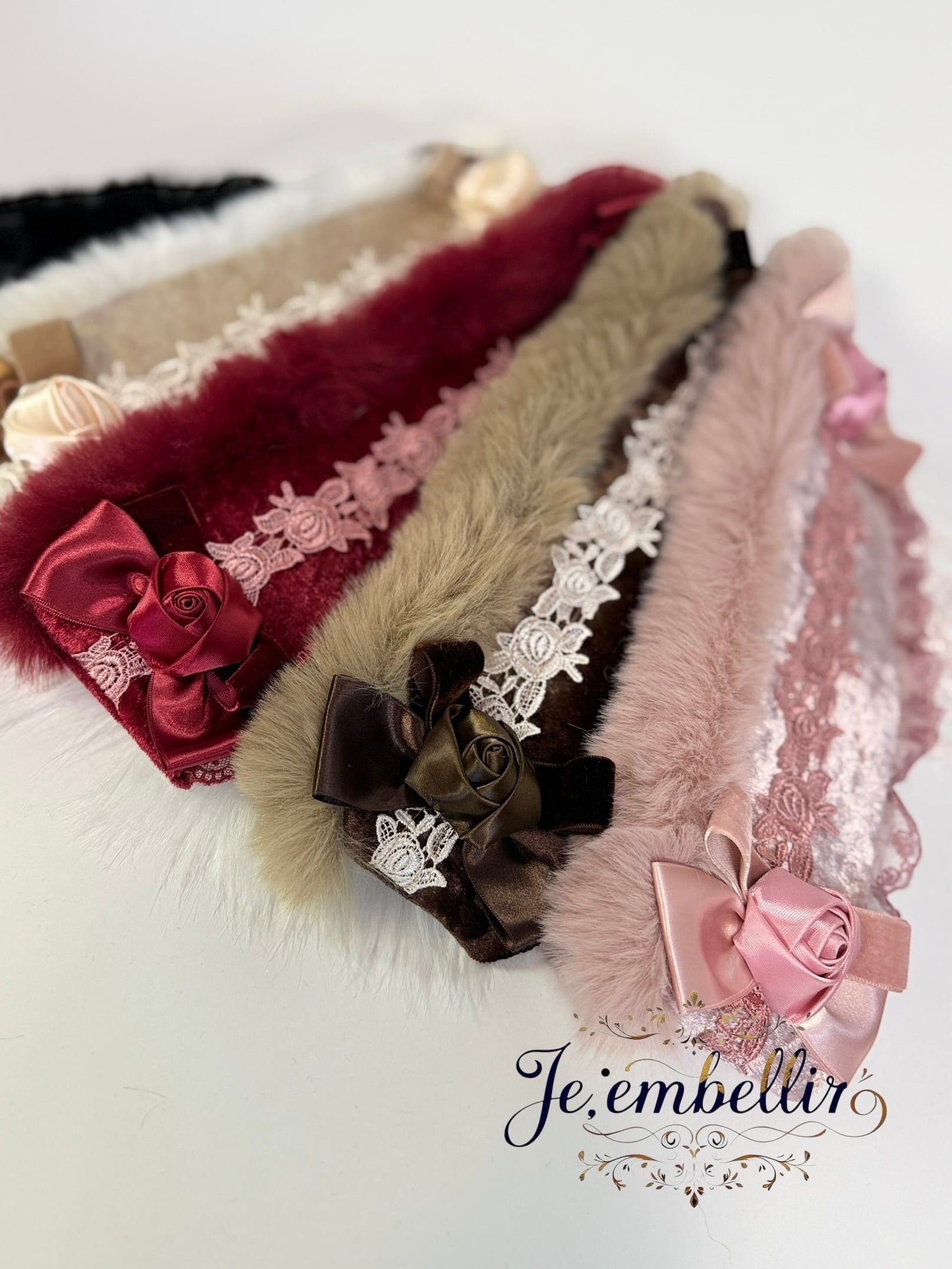 ファーのふわふわヘッドドレス | je;embellir