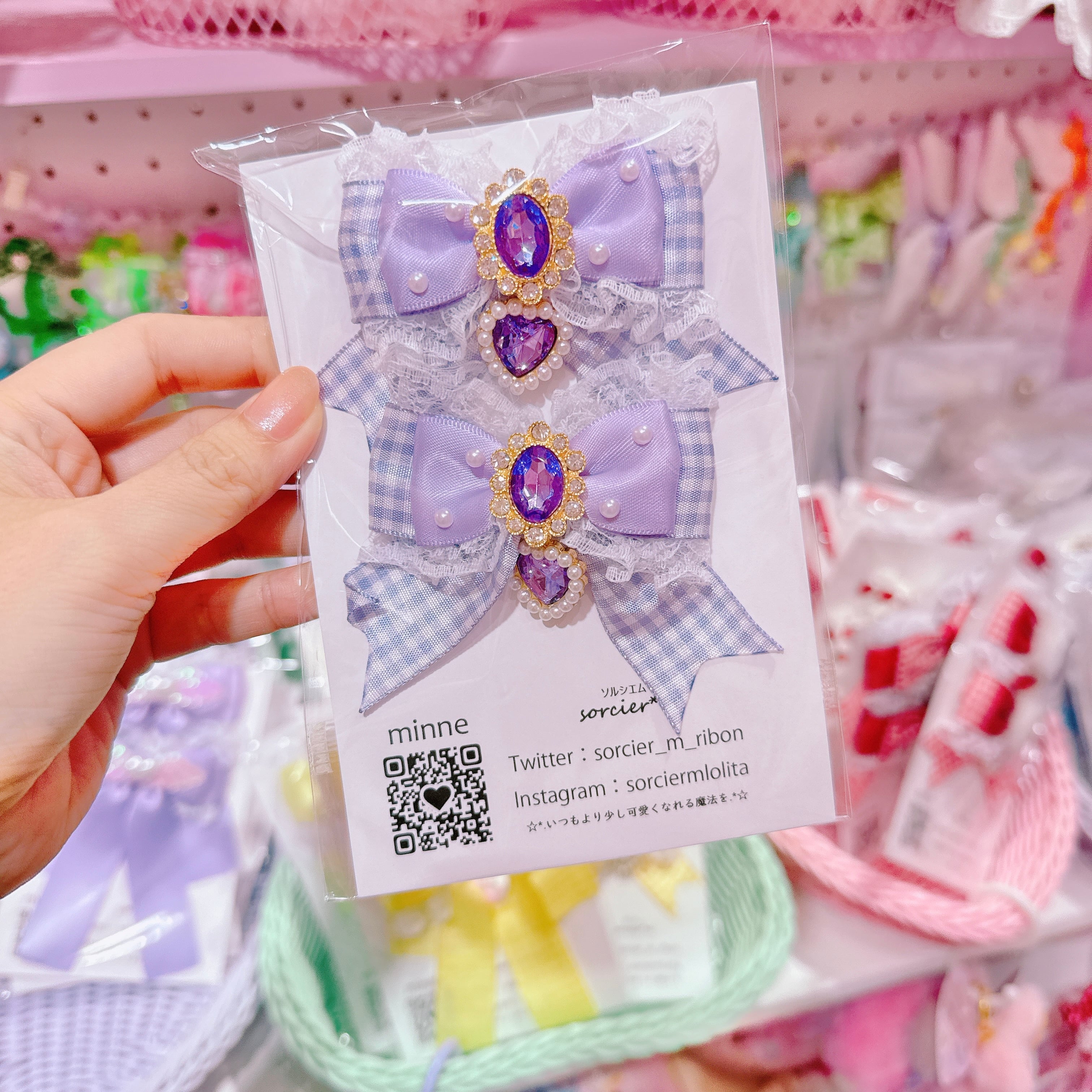 【E10】6-39ツインヘアクリップ