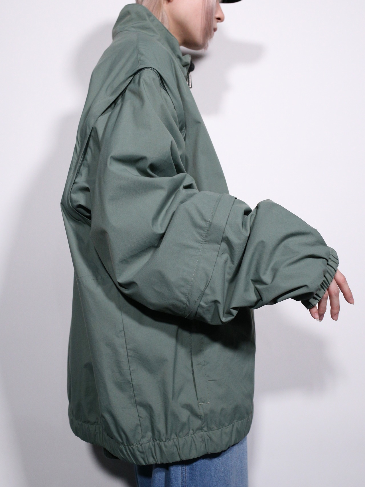 3-way sleeve docking design half-zip pullover - 4