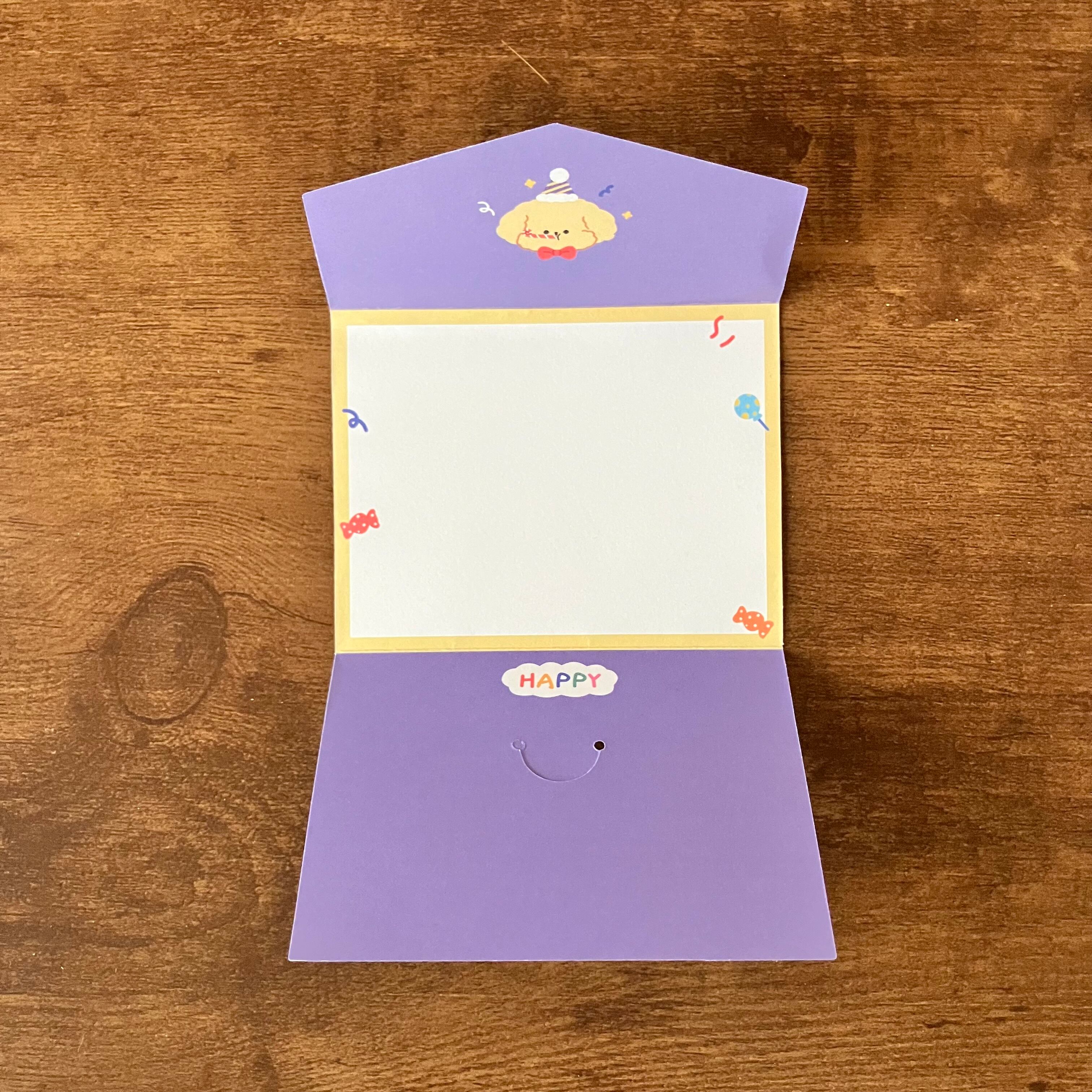 折りたたみメッセージカード　輸入品