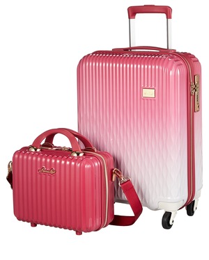 【人気】[シフレ] 可愛さセットアップ！バッグ付 Sサイズ小型 LUNALUX ルナルクス スーツケース 旅行を可愛くハッピーに ♪修学旅行 卒業旅行に最適 Sサイズ 小型 機内持込 32L