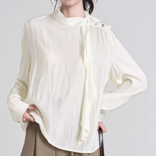 ボウタイ　シャツ　ブラウス　1col　AL2085