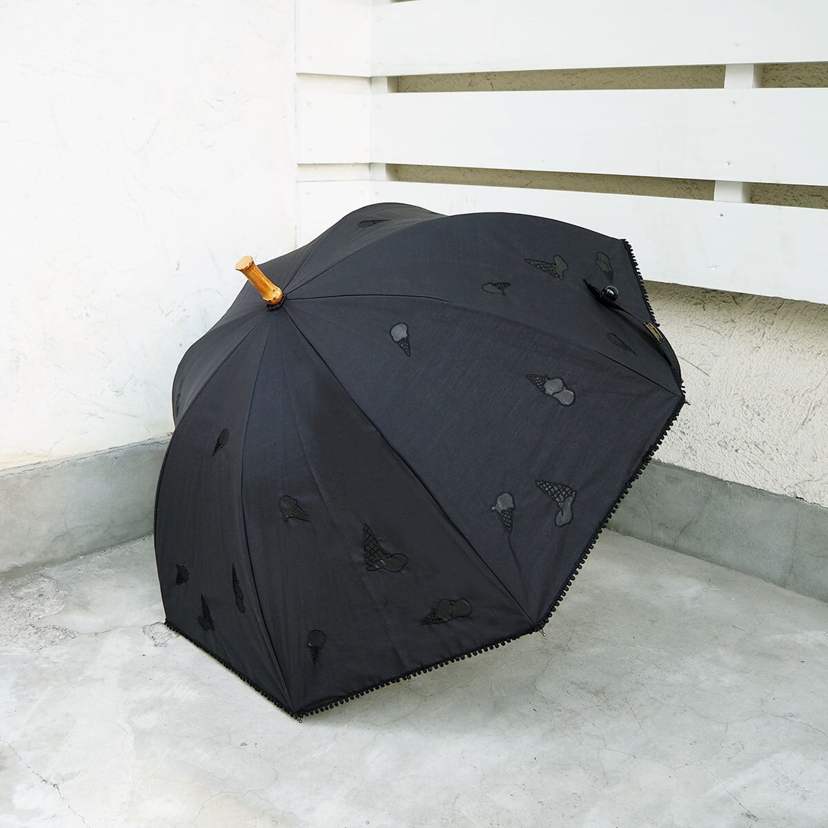 DEMODEE ICE CREAM PARASOL BLACK