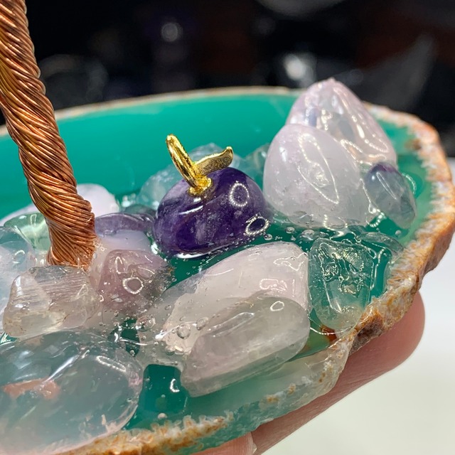 3.桜満開☆ローズクォーツ招財樹・ファンタジーワールド