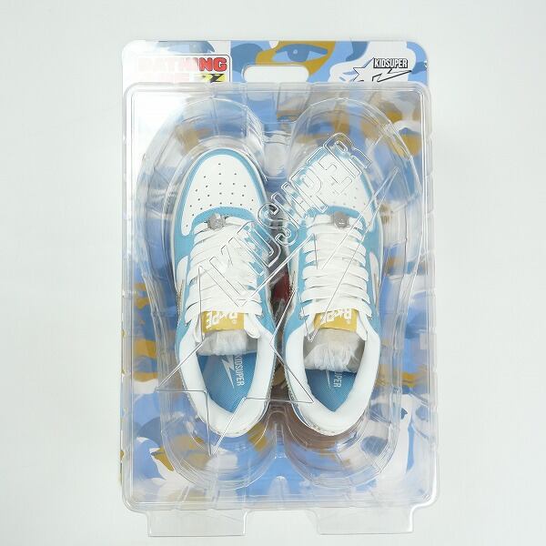 ABATHING APE青白スニーカー 13箱付き Size【26.0cm】 A BATHING APE ア ベイシング エイプ ×KIDSUPER BAPE