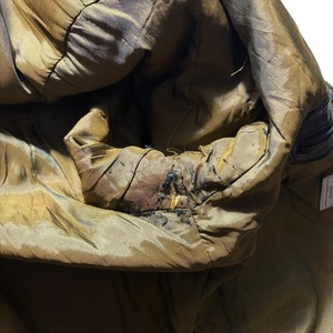 Germany vintage black leather flight jacket “navy rib”