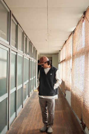 NEVER WASTED / 200century VEST / BLACK
