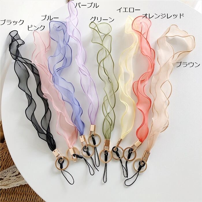 ネックストラップ 首掛けタイプ スマホストラップ カラフル リボンストラップ 透け感 キーホルダー 落下防止 スマホアクセサリー 携帯アクセサリー レース プレゼント 個性的 おしゃれ 可愛い レディース Laff Store 会社情報 納期の確認をお願いします