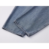 パッチワーク ストレートデニムパンツ af0492