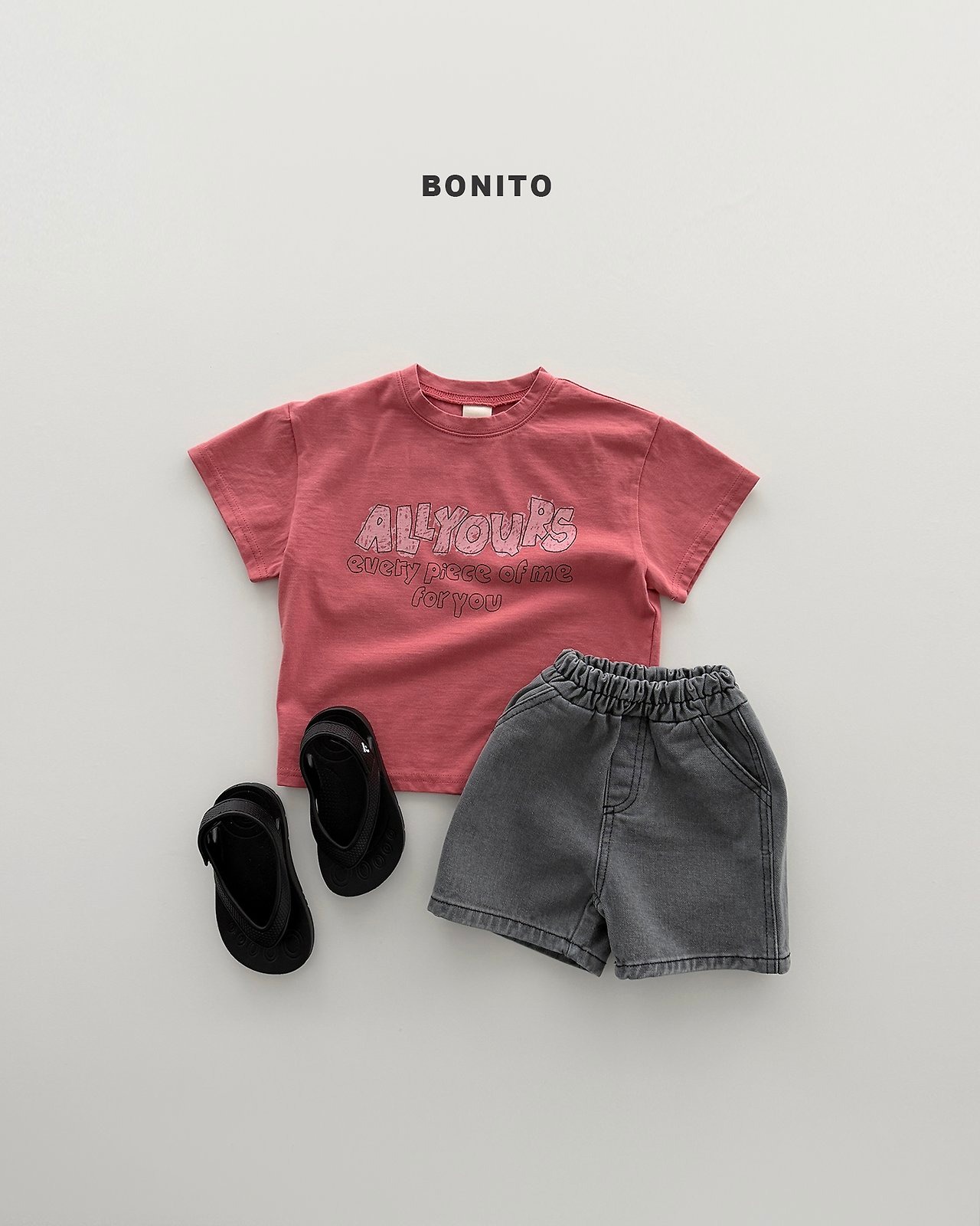 [BONITO] 5-part Denim Pants (JS/JM) / [보니토] 5부데님팬츠 (JS/JM)
