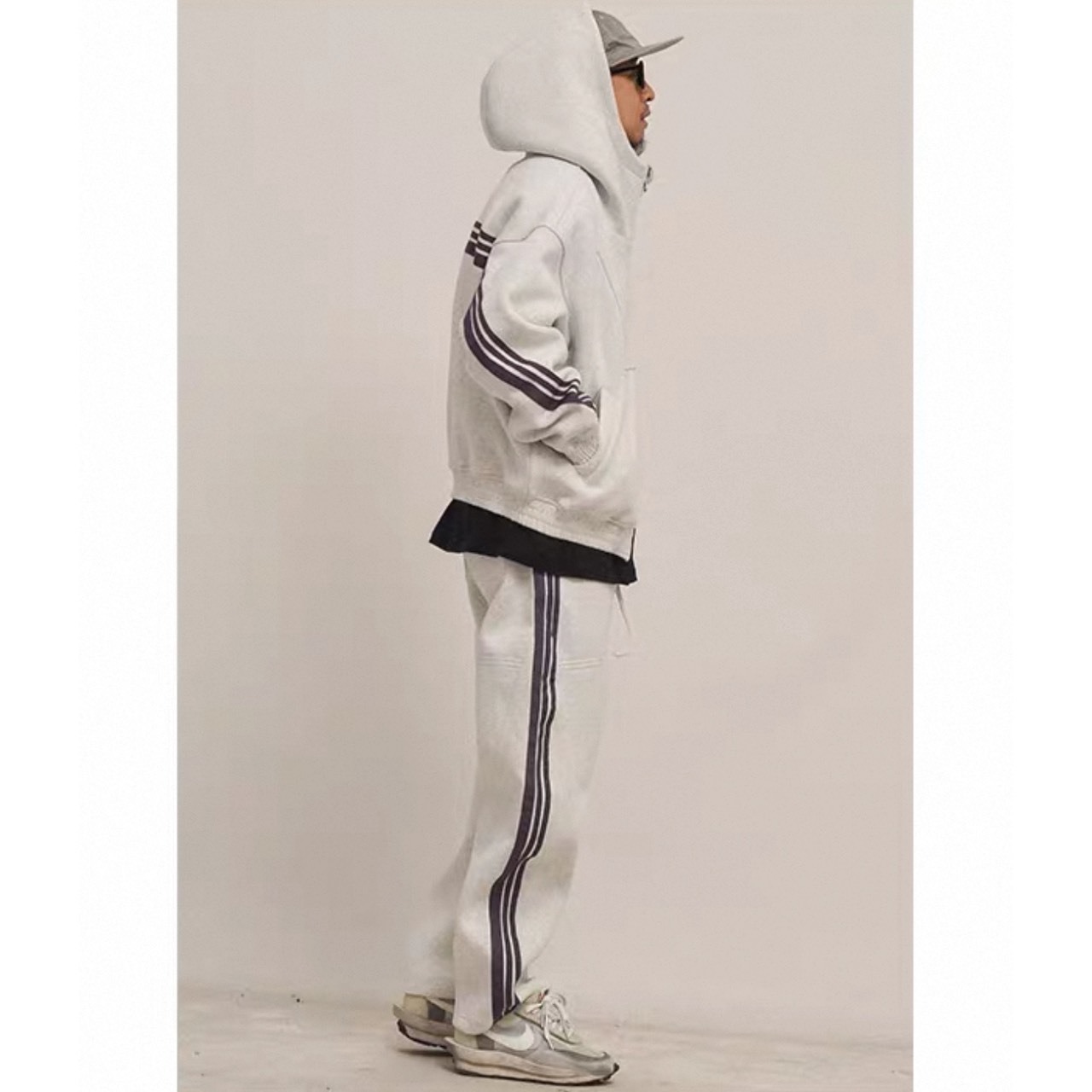 Line tape zip hoodie 1157 - 14