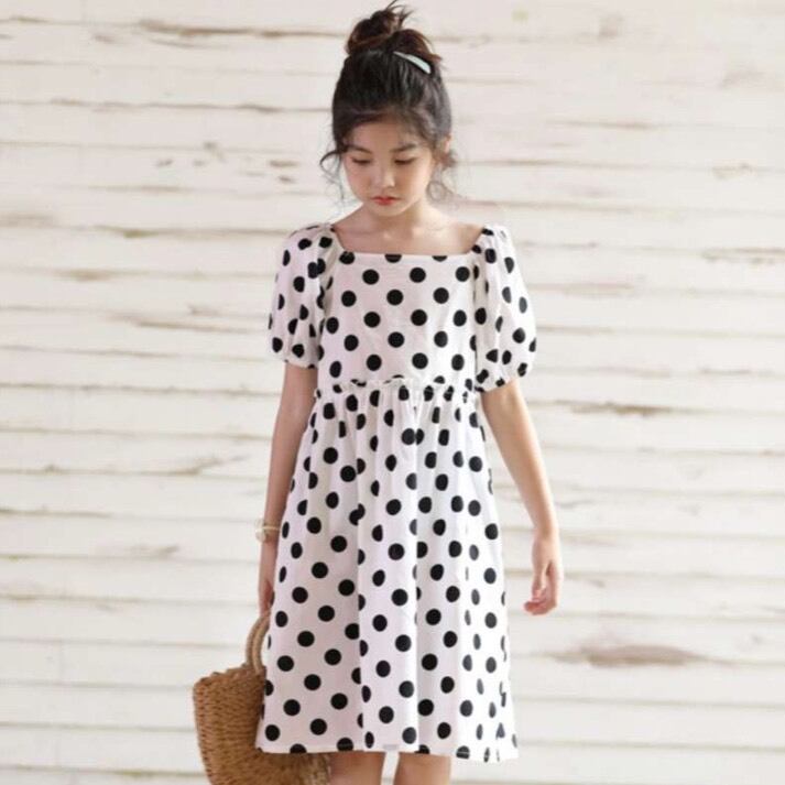 1 165cm ワンピース ドット柄 ドレス バルーンスリーブ A Dear Child