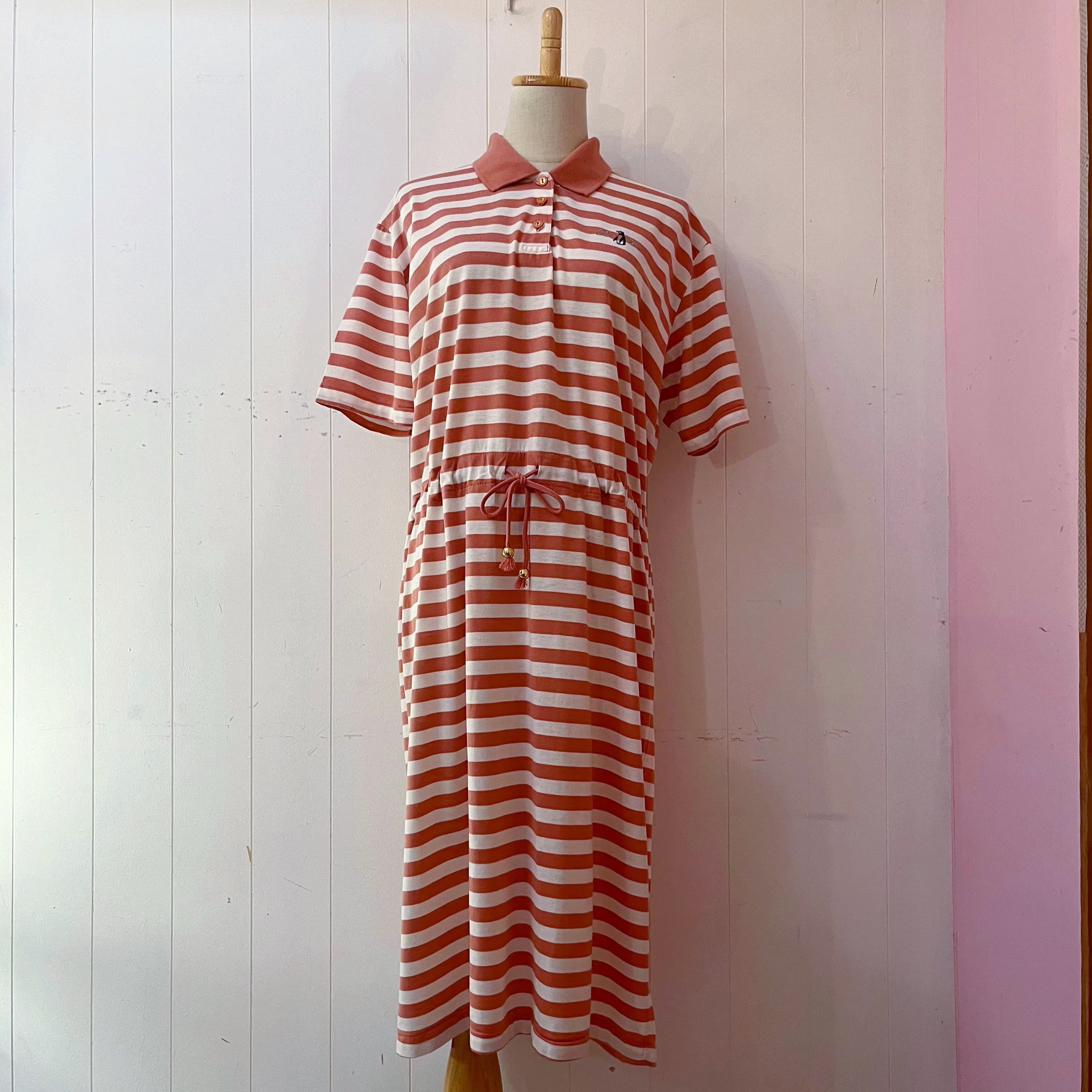 penguin stripe polo one-piece