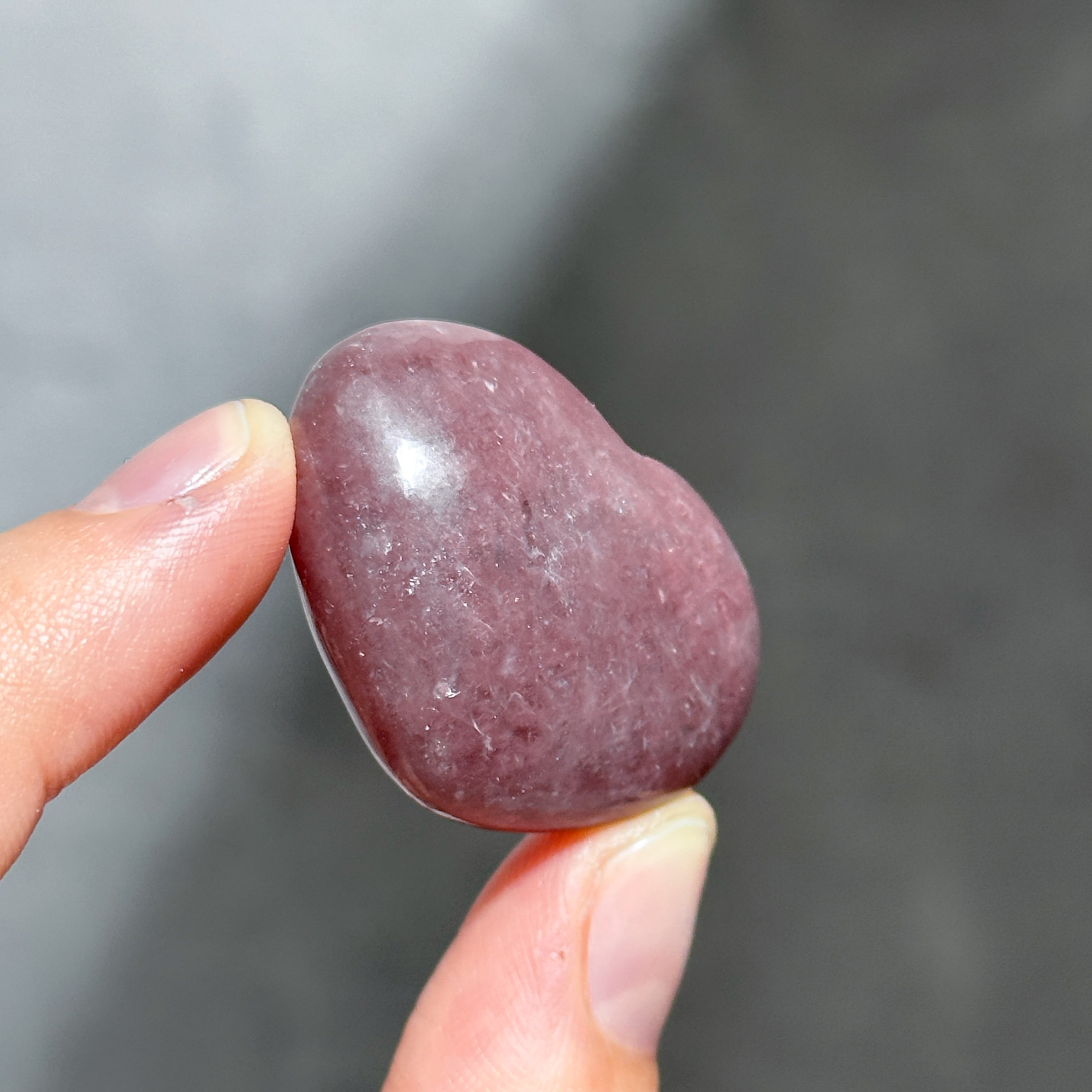 ピンクレピドライト ハート 11 ♡ Pink Lepidolite ♡天然石・鉱物