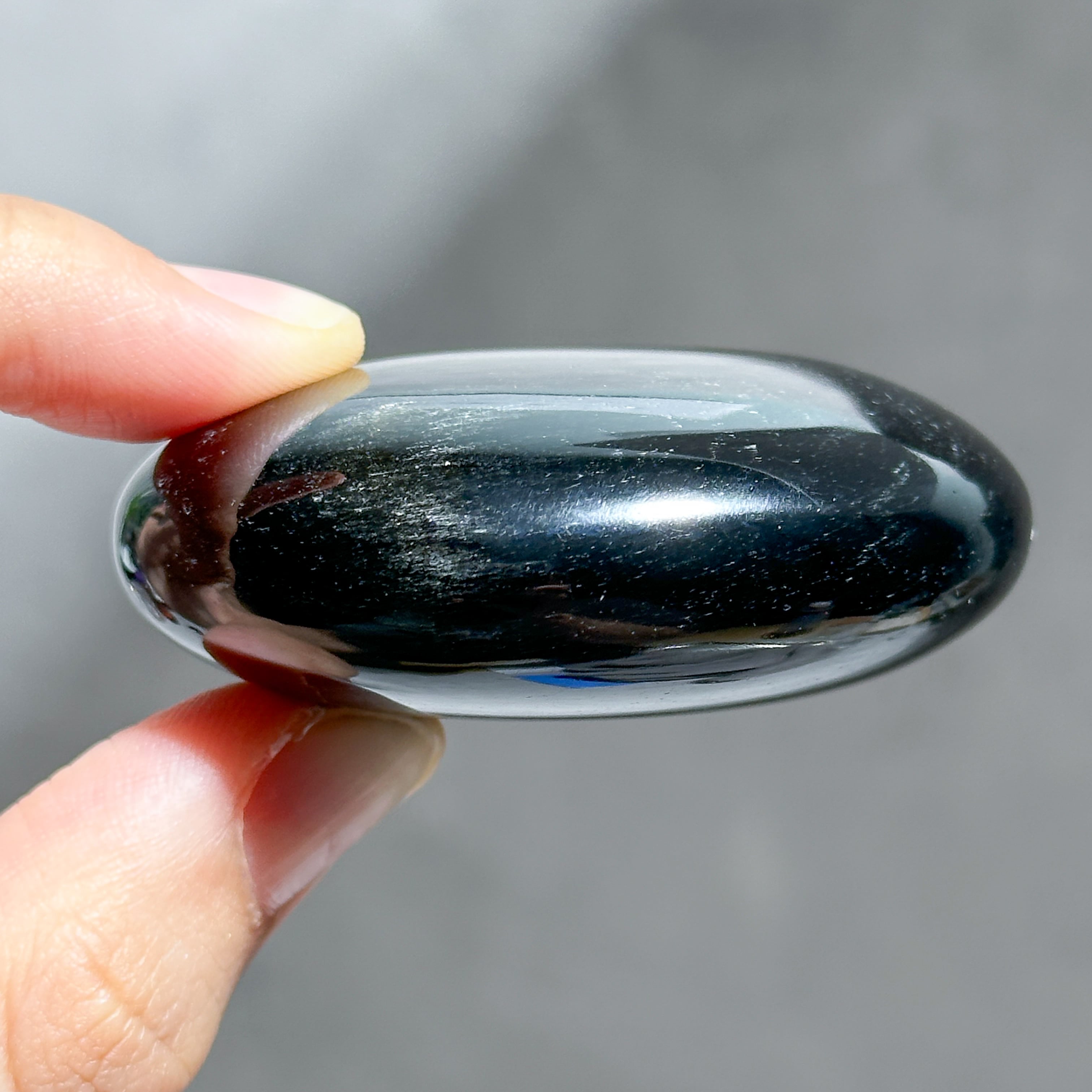 シルバーオブシディアン パーム41◇Silver obsidian◇天然石・鉱物