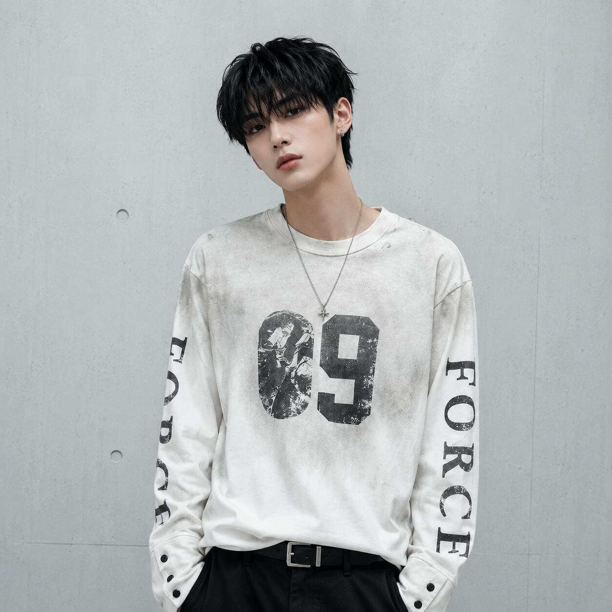 Dirty Destroy Long Sleeve T-Shirt 0004