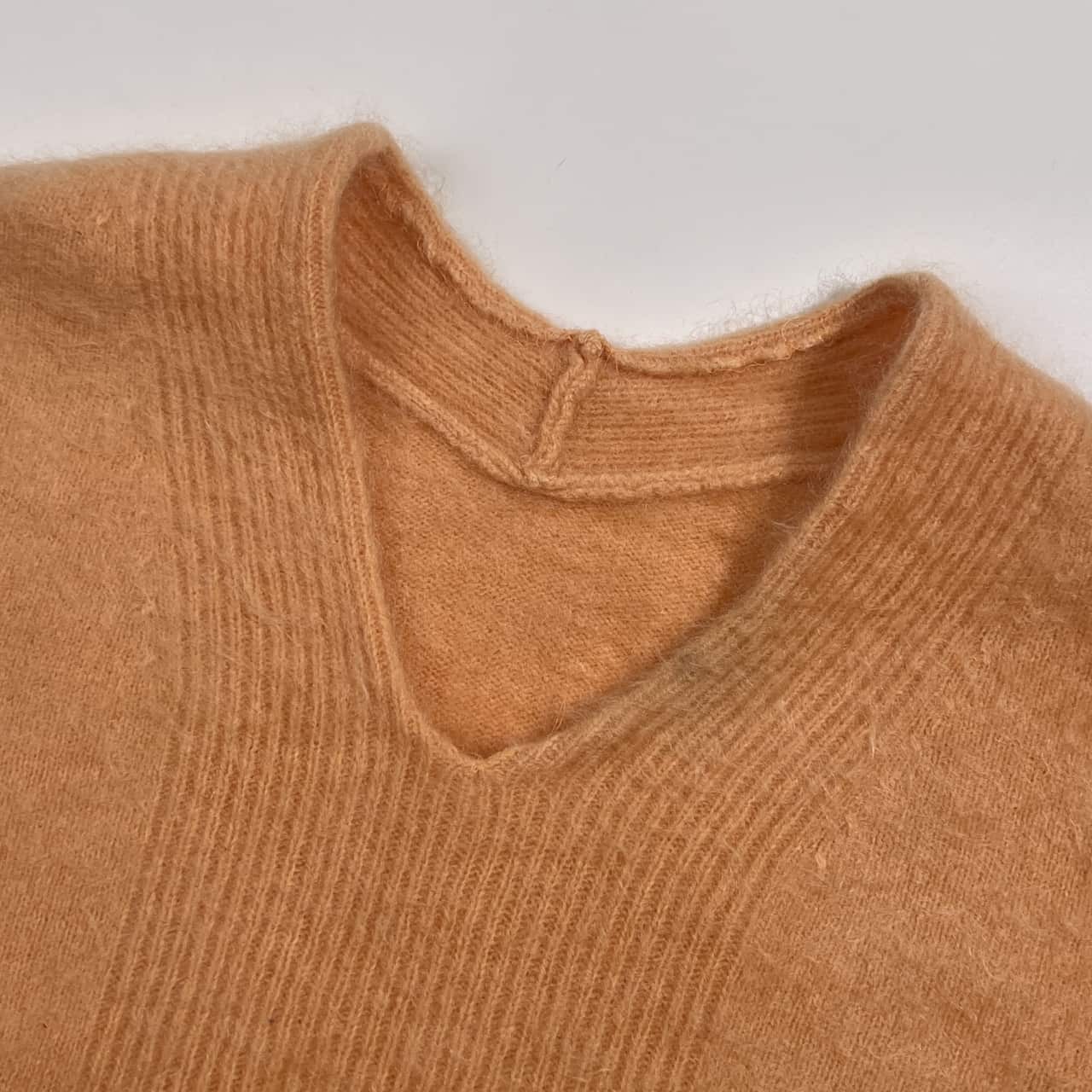 カシミヤ100% INDI.W.A. 起毛 Vネック ニット セーター 38/レディース