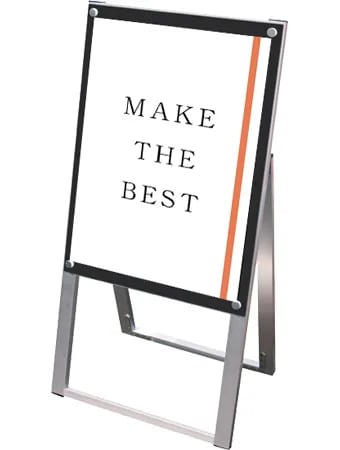ポスター用スタンド看板マグネジ A2片面ブラック