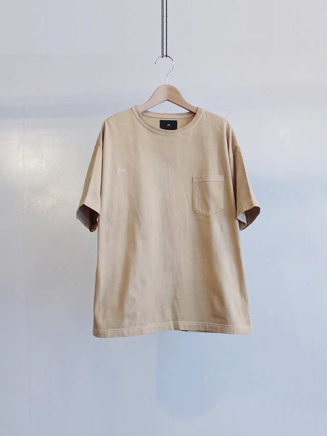 Garage.U.W HSKWKF ORGANIC DYED COFFEE(珈琲染め)TEE カフェオレベージュ S06