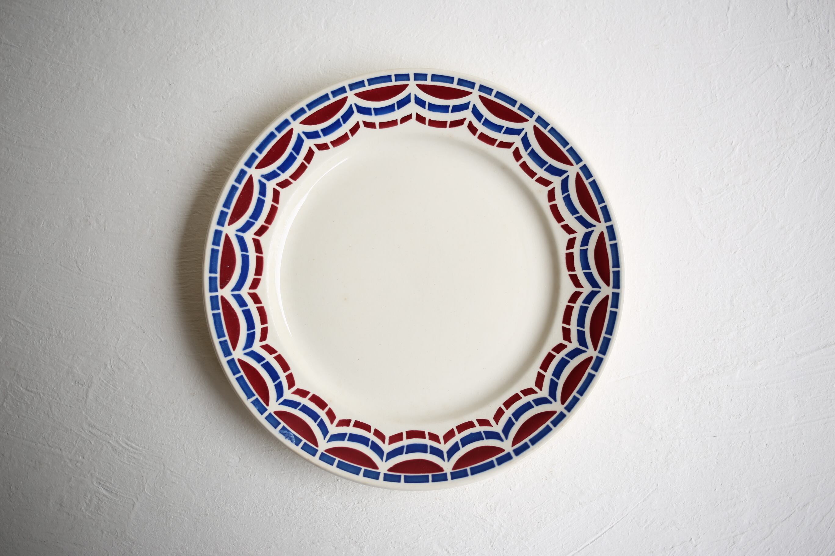 フランス アンティーク ヴィンテージ Badonviller パン皿 前菜用プレート 『LOUDÉAC』N-00112