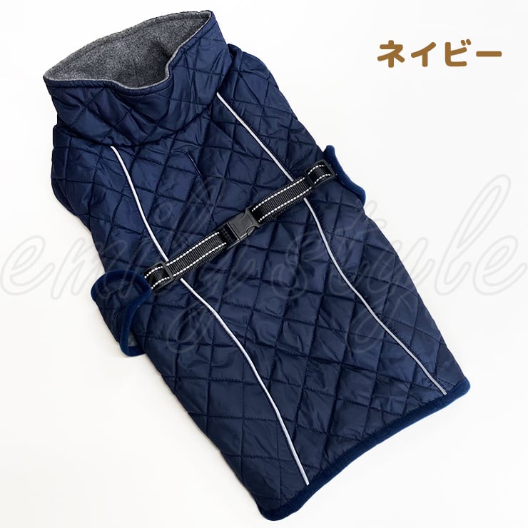 中型犬・大型犬 キルティングベスト アウター ベスト 裏フリース