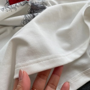 dog-print crew-neck t-shirt　J00537