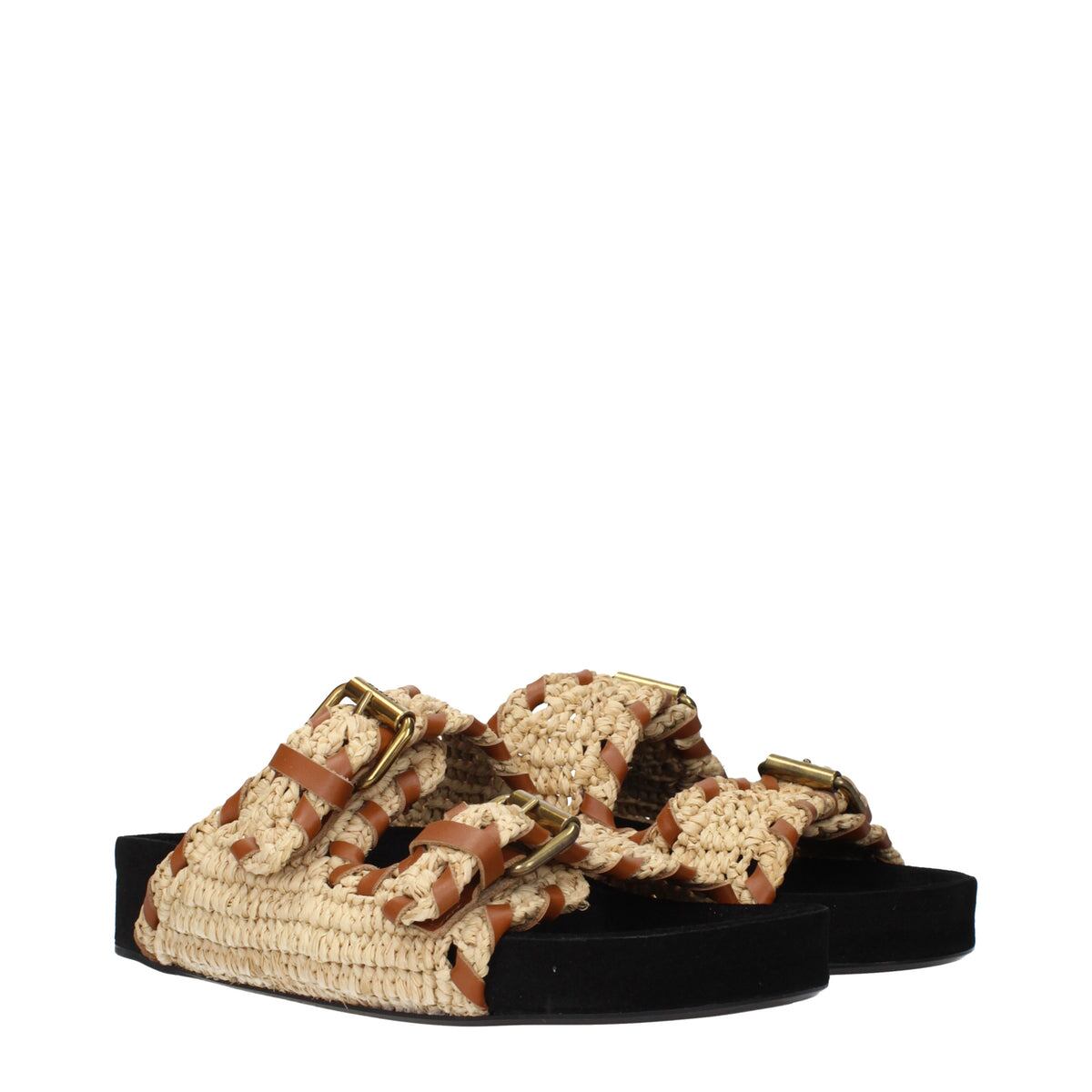 ISABEL MARANT イザベルマラン レディース スライドサンダル ラフィア ベージュ