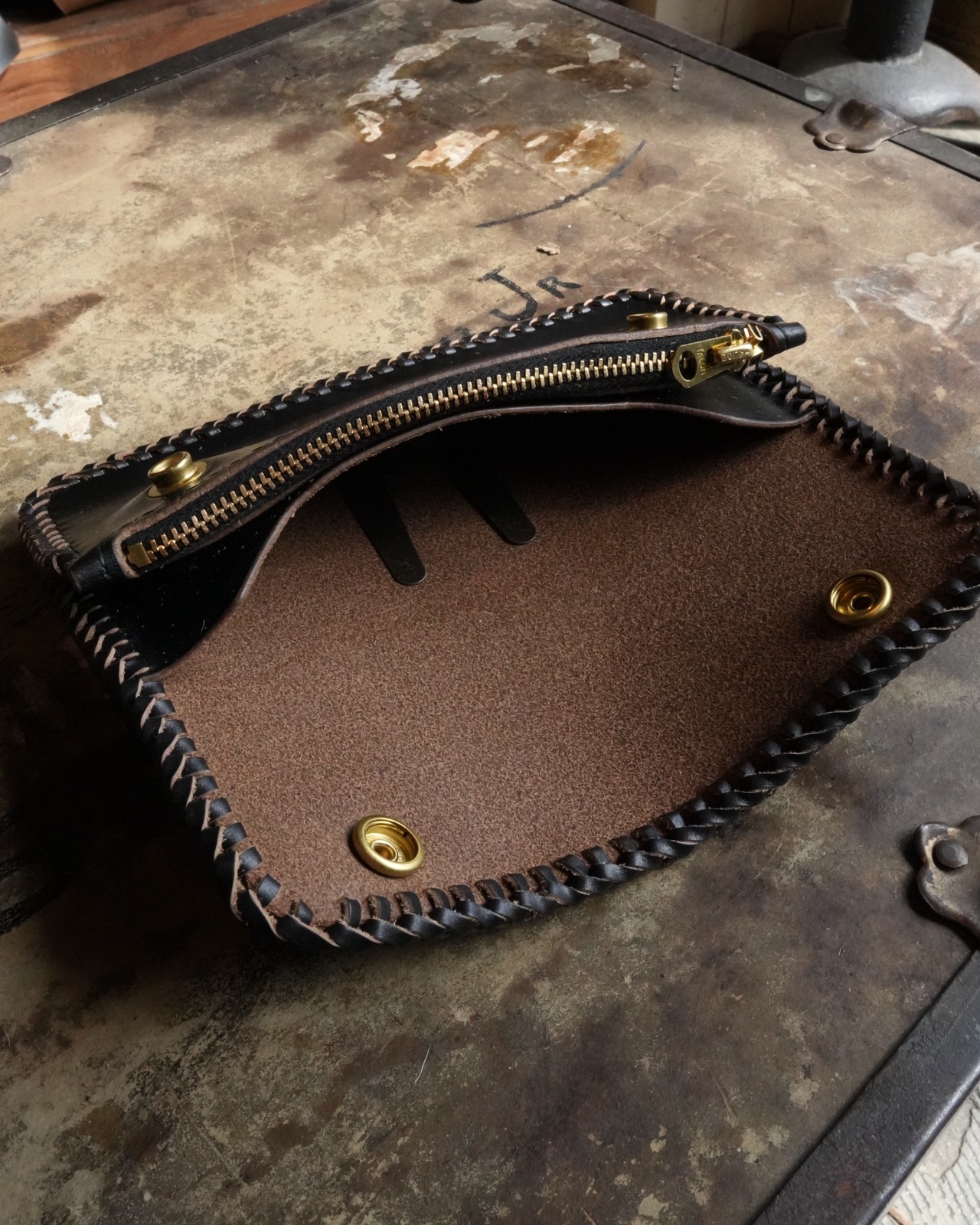 【TW-007】trucker wallet  2層