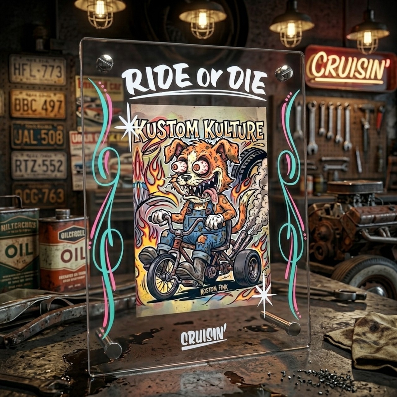CRUISIN' Custom Acrylic Photo Frame - 