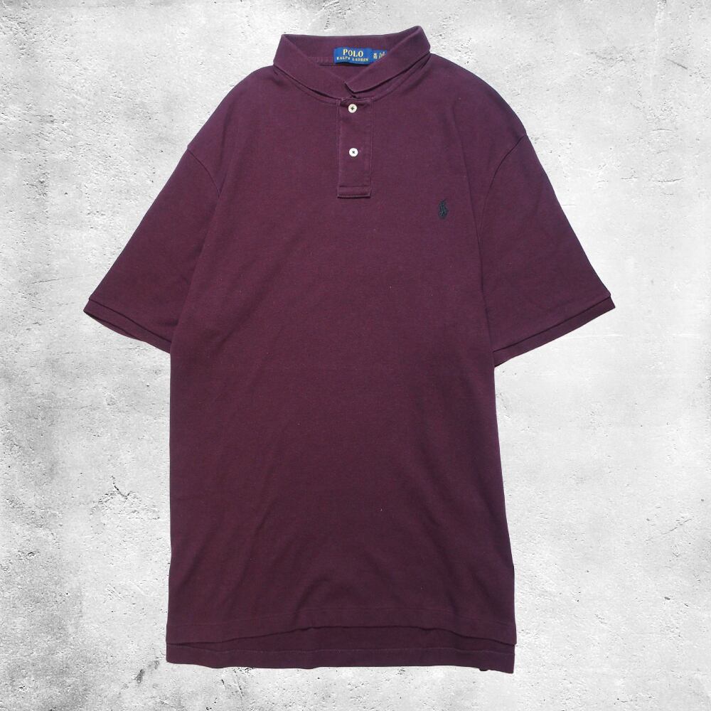 Ralph Lauren 半袖ポロシャツ XL バーガンディ POLO RALPH LAUREN ポロシャツ ポロ ラルフローレン バーガンディ ワン