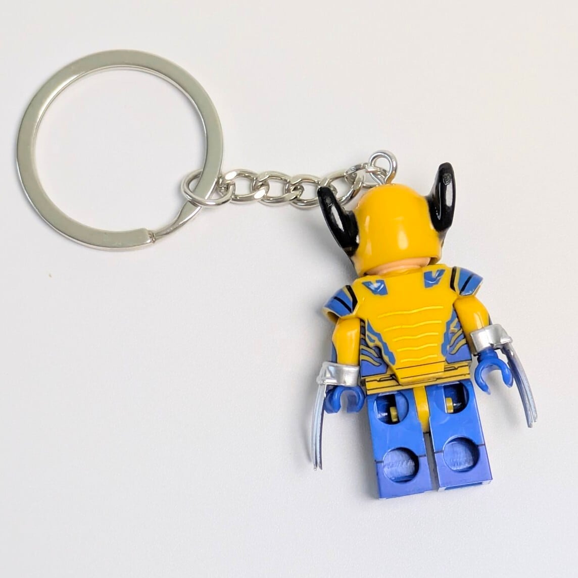 ♧【ブロックフィギュアキーホルダー】Wolverine ( ウルヴァリン ) 実写ver. / X-MEN / ニューアベンジャーズ / MARVEL〚アメリカン雑貨 アメトイ〛