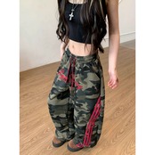 ストリート 迷彩刺繍 スウェットパンツ P368