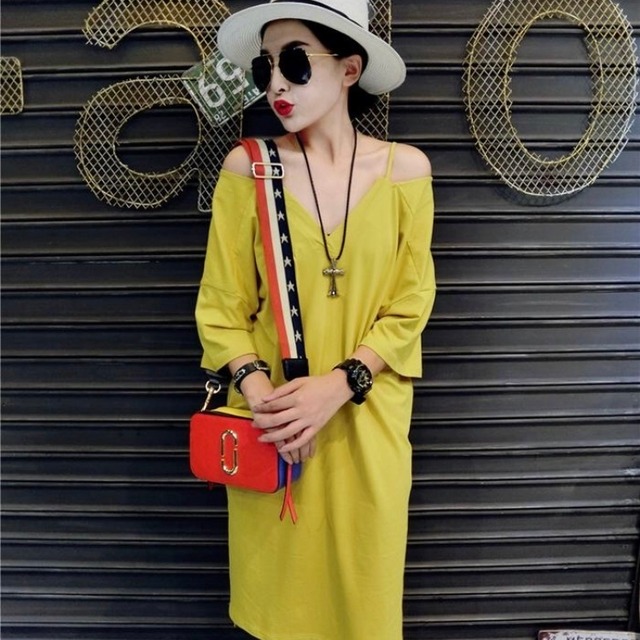 ワンピース オフショル 韓国ファッション 七分袖 膝丈 カラフル ゆったり 無地 デート カジュアル お出かけ ショッピング 春夏 お買い物 P138 Korean Select 韓国ファッション オルチャンファッション ワンピース オフショル 韓国ファッション 七分袖 膝丈 カラフル ゆったり 無地 デート カジュアル お出かけ ショッピング 春夏 お買い物 P138 Korean Select 韓国ファッション オルチャンファッション