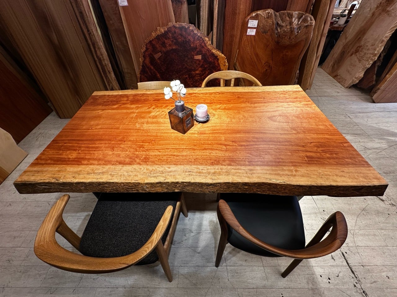OUTLET】ボセ_1700×900-930×60_柏店_テーブル天板/一枚板 1259-2 t001