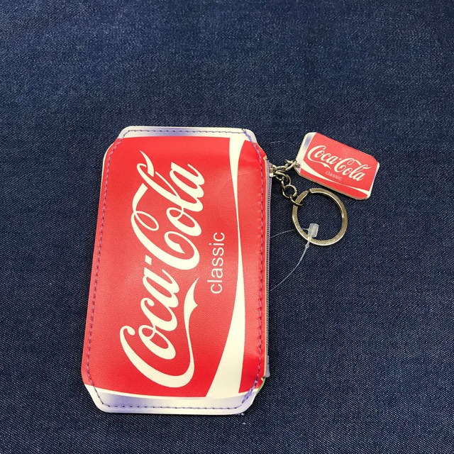 コカコーラ 缶ボトル型 ポーチ 小銭ケース キーホルダー