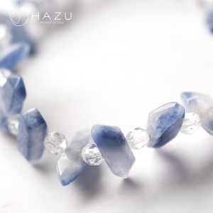 【再販】強さ美しさを引き出す、青い花［デュモルチェライトインクォーツ／水晶］
