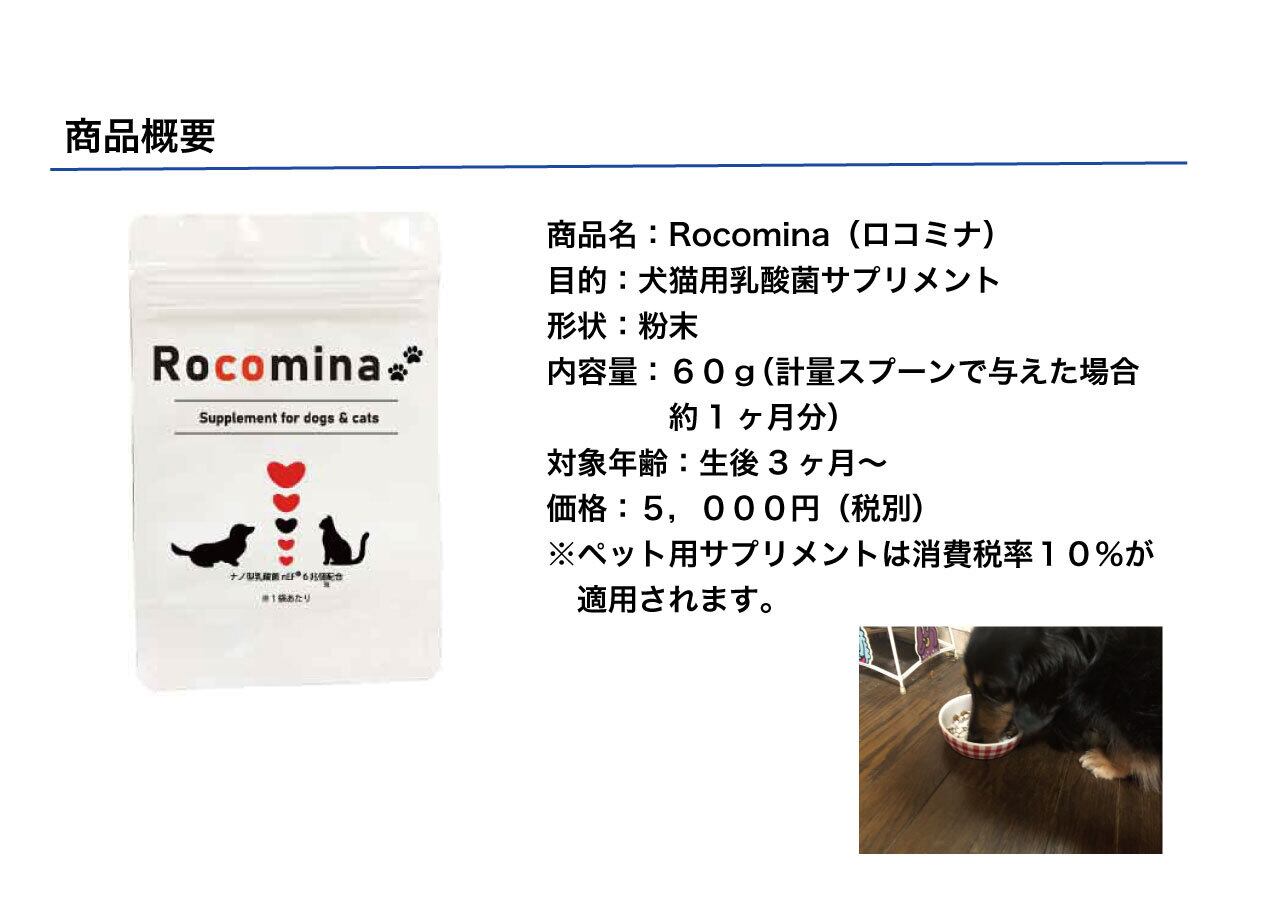 新品未使用ロコミナ (約30日分) 犬猫用健康補助食品