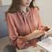 シフォンシャツ女性の長袖スーパーフェアリーシャツ 2020 秋の新韓国スタイルランタンスリーブルーズベースシャツ