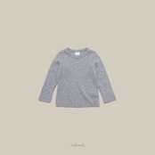 【取寄/韓国直送】melmel フラワーリブTシャツ｜秋服｜韓国子供服 ｜26/AT