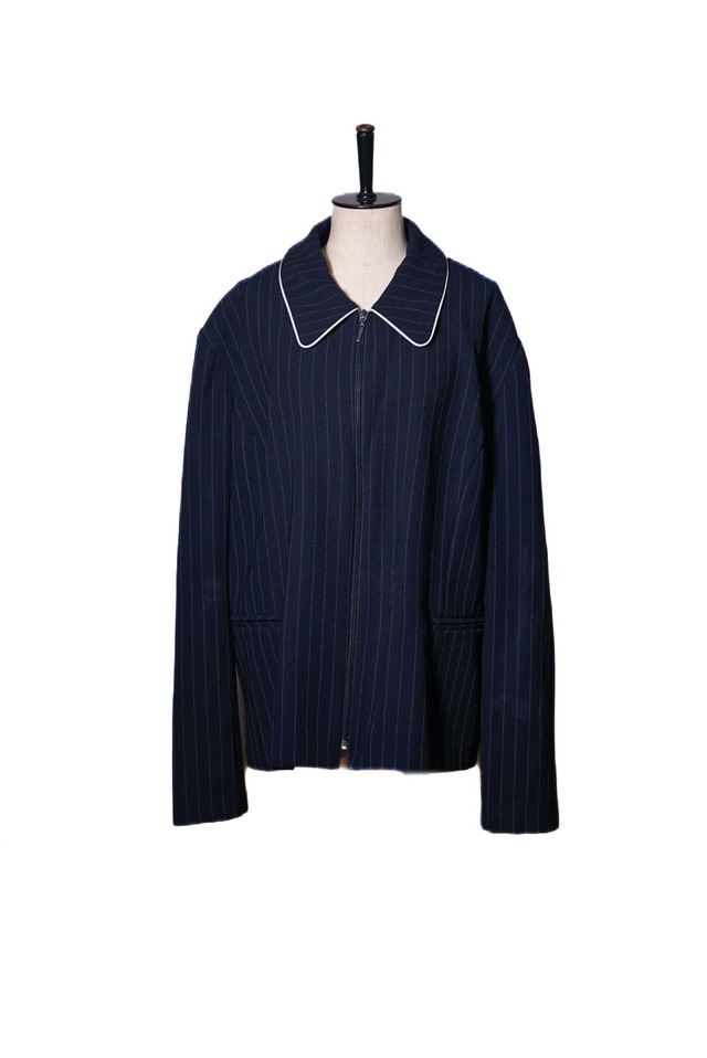 1990's stripe zip up jacket