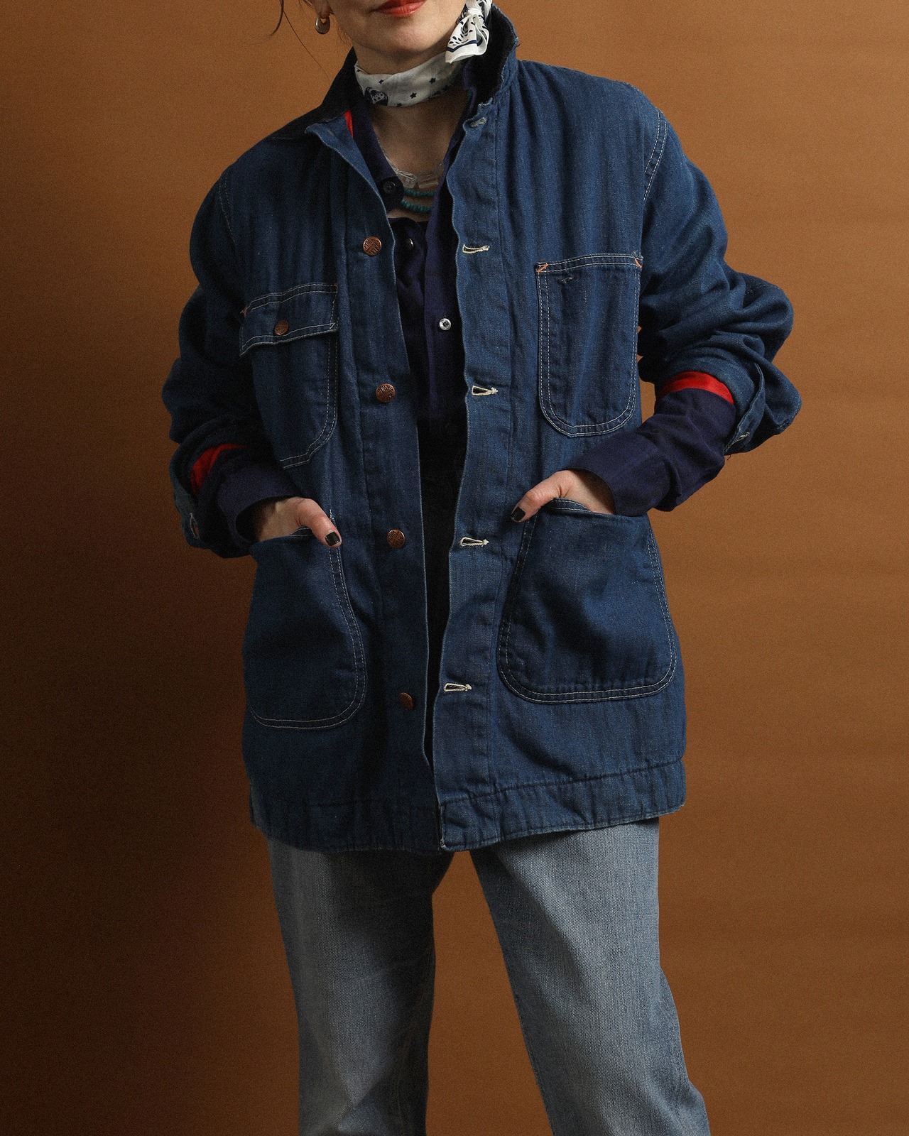 1970's Power House / Faded Vat Dye Denim Coveralls