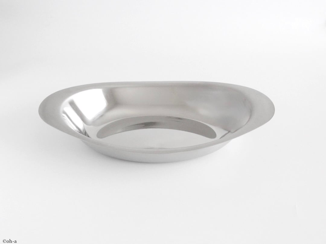 イケダ ステンレスカレー皿 小（スプーンのオマケ付き） | 食器と台所