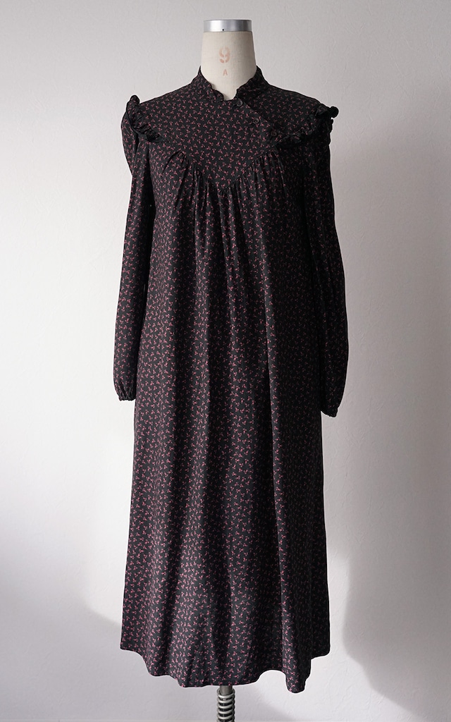 70s prairie A line dress