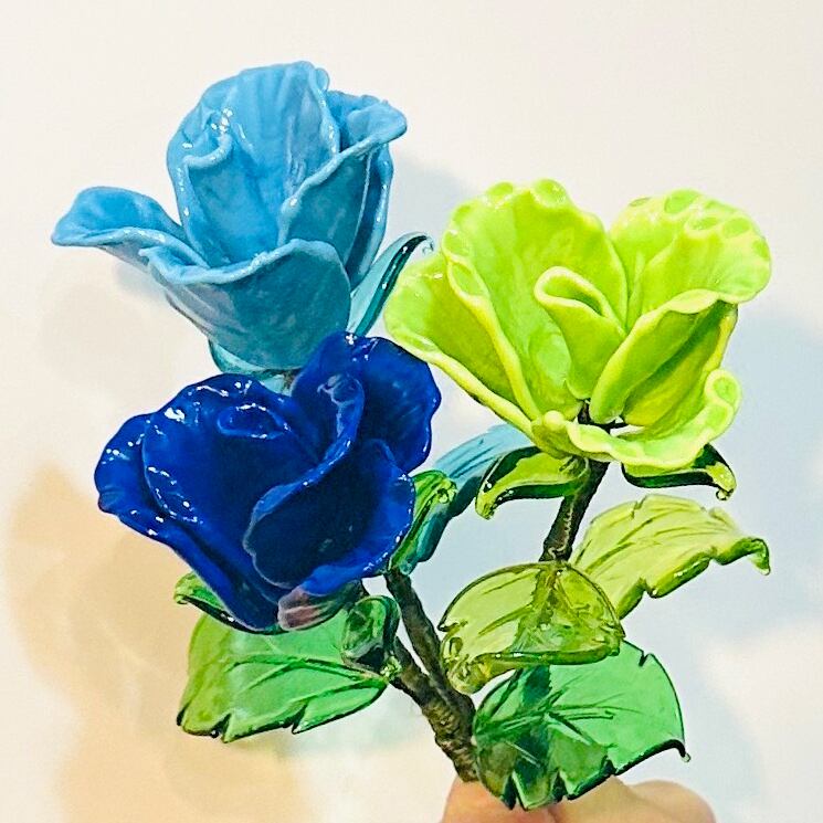 ItemB42 【特別価格】ヴェネチアンガラスの薔薇 splendore una rosa 5