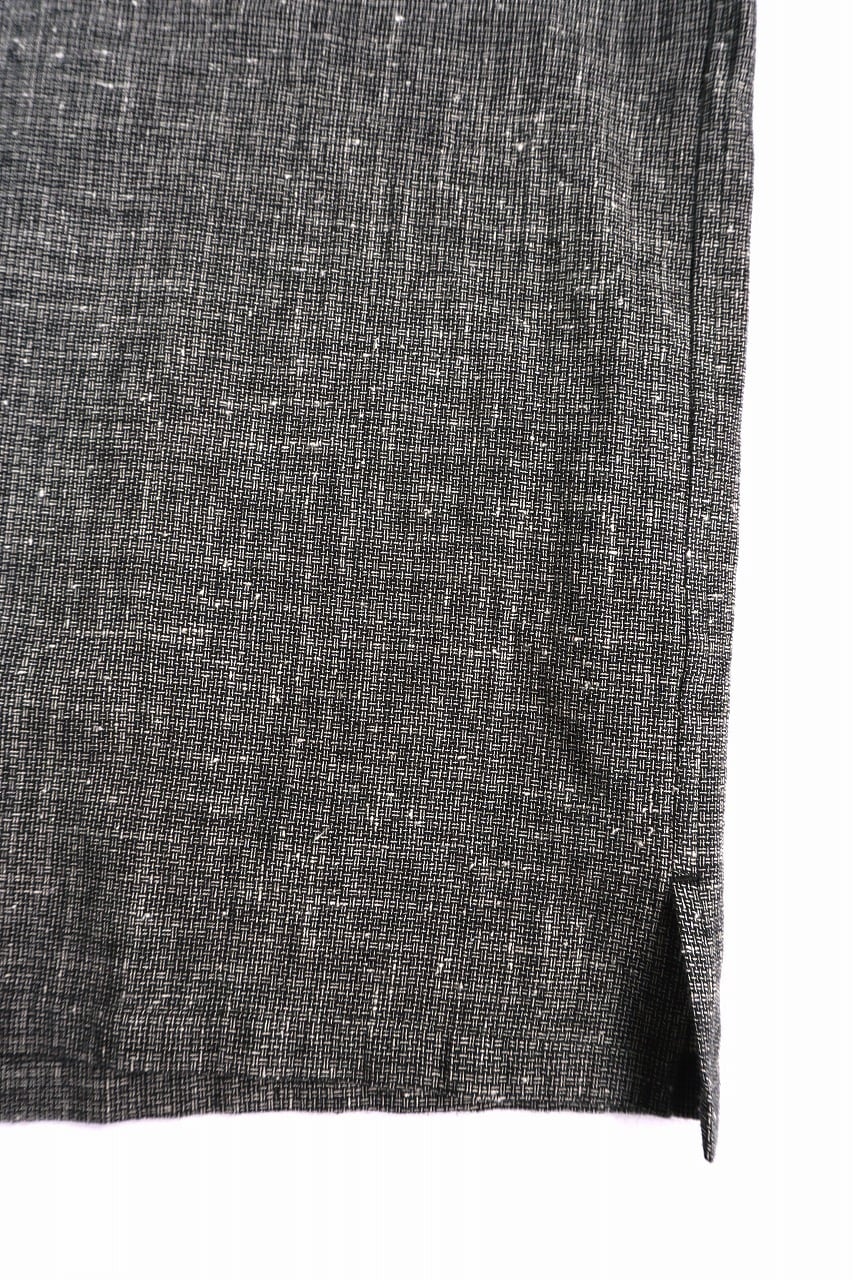 Nepped Check Open Collar Shirt