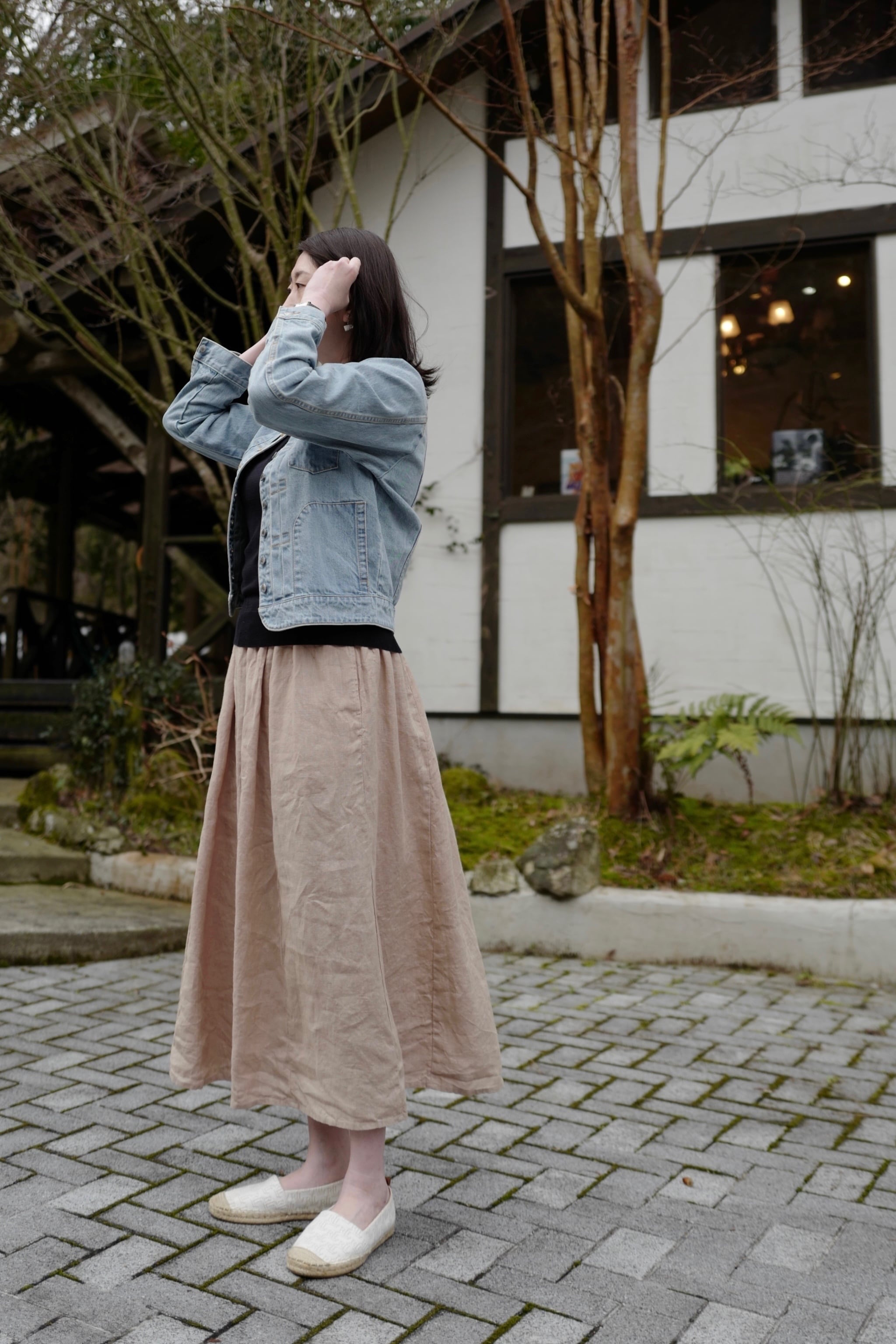 fog linen work │ベススカート（リネン100％・普通地）3colors